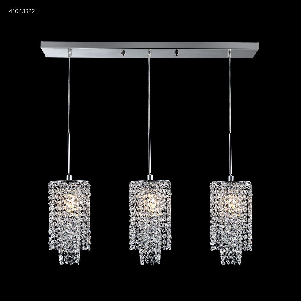 James R Moder Crystal 41043S22 Contemporary Crystal Chandelier in Silver