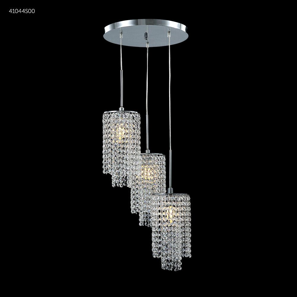 James R Moder Crystal 41044S00 Contemporary Crystal Chandelier in Silver