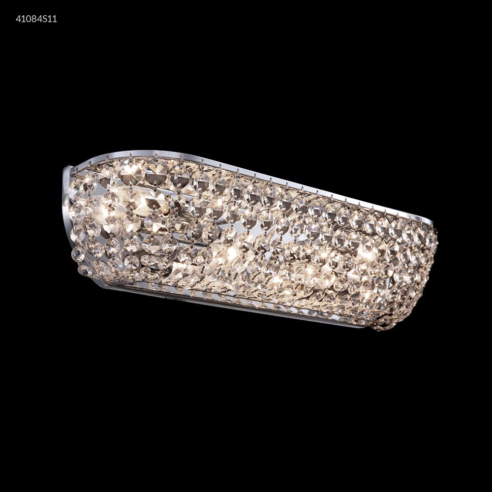 James R Moder Crystal 41084S11 Vanity Light in Silver