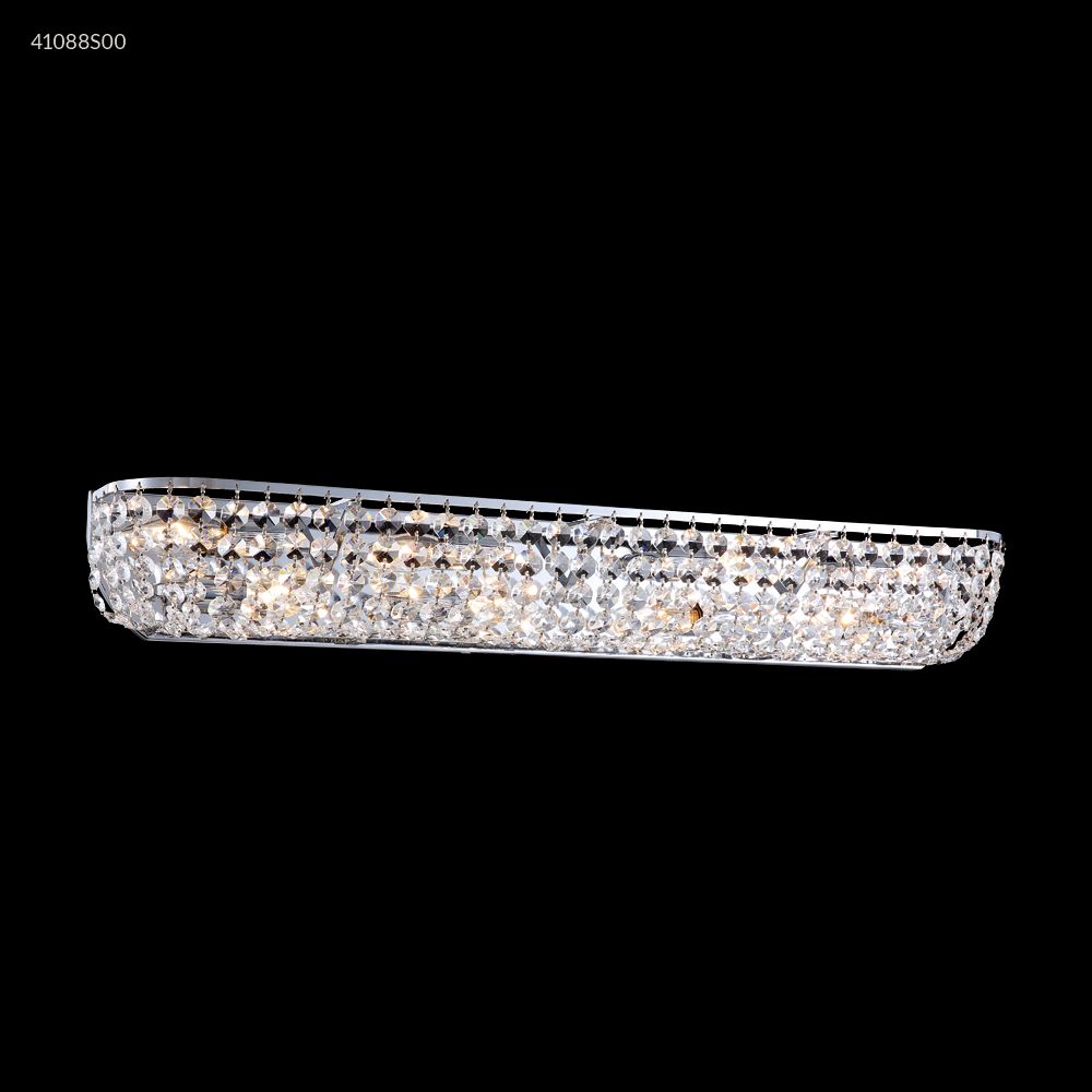 James R Moder Crystal 41088S00 Vanity Light in Silver