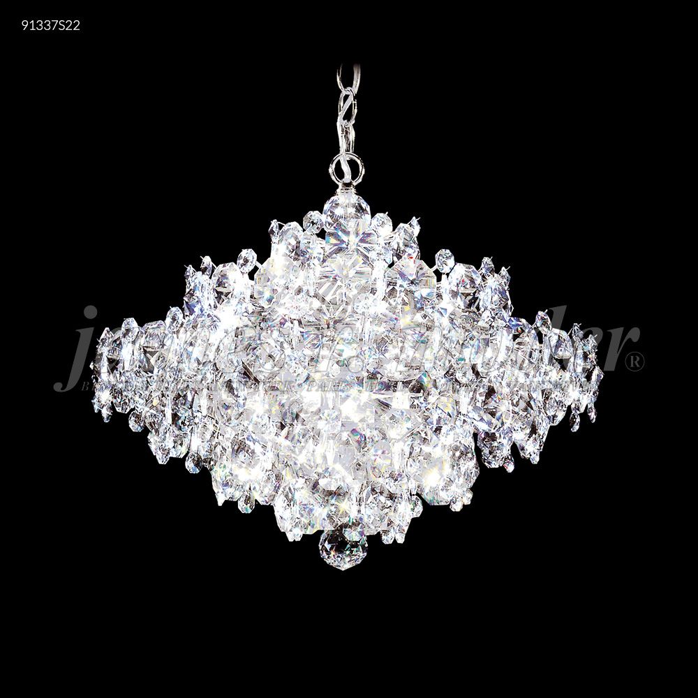 James R Moder Crystal 91337S22 Continental Fashion Chandelier in Silver