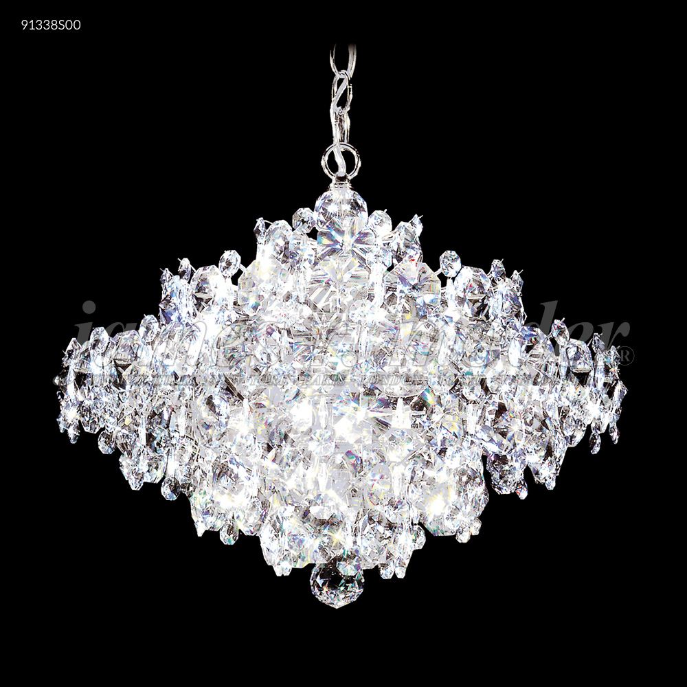 James R Moder Crystal 91338S00 Continental Fashion Chandelier in Silver