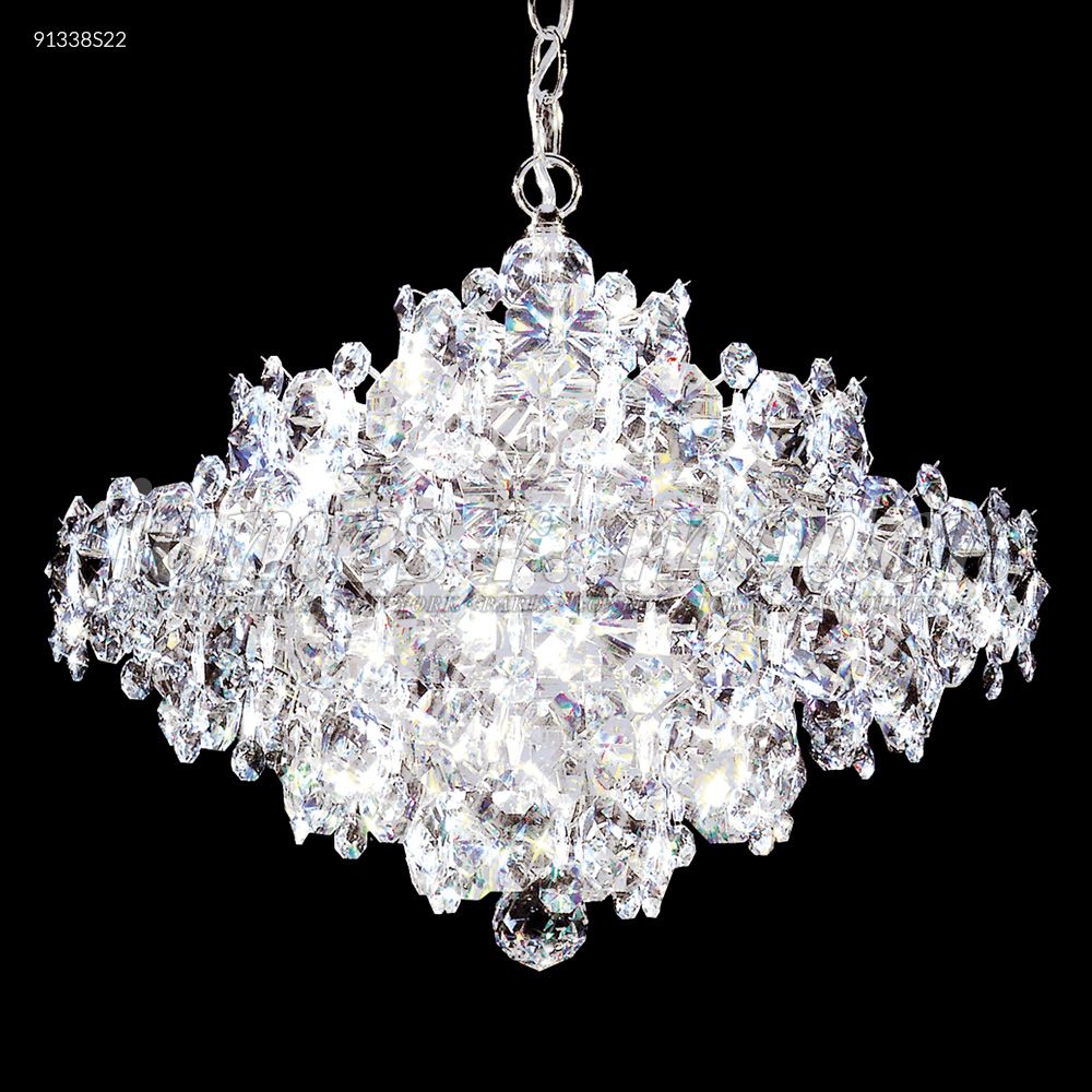 James R Moder Crystal 91338S22 Continental Fashion Chandelier in Silver
