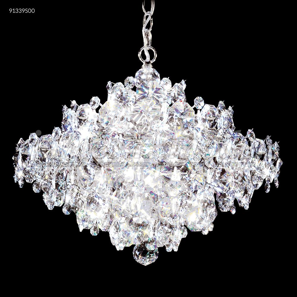 James R Moder Crystal 91339S00 Continental Fashion Chandelier in Silver
