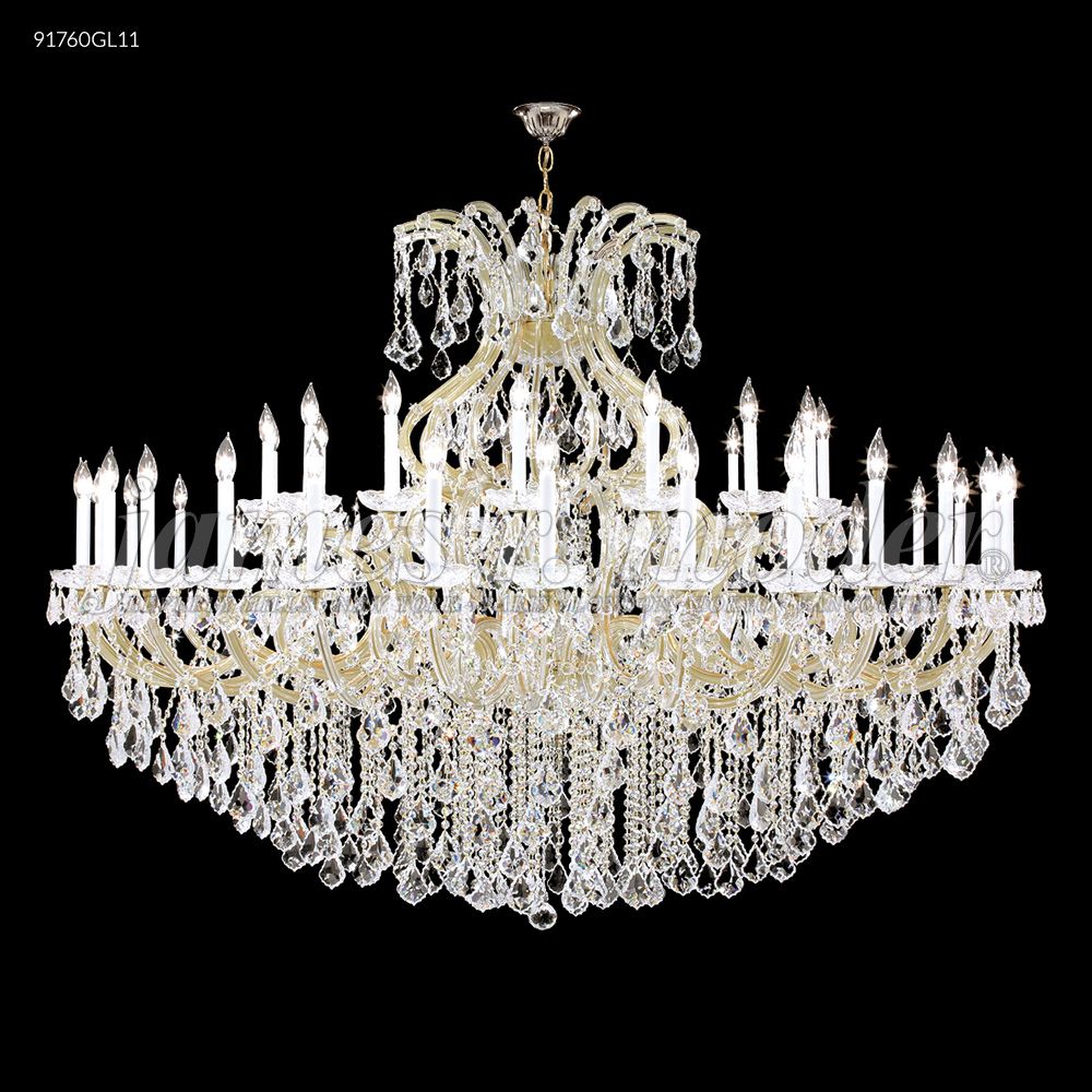 James R Moder Crystal 91760GL11 Maria Theresa 48 Arm Chandelier in Gold Lustre