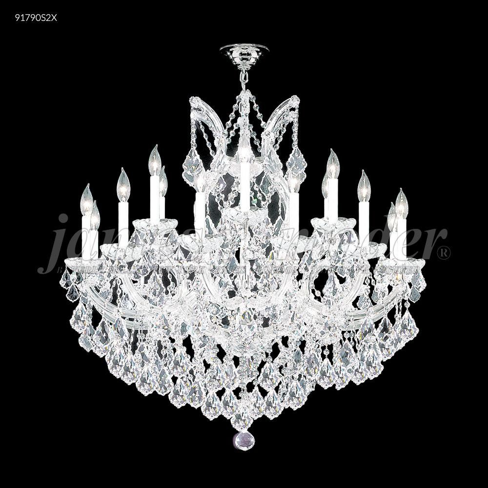 James R Moder Crystal 91790S0TX Maria Theresa 18 Arm Chandelier in Silver
