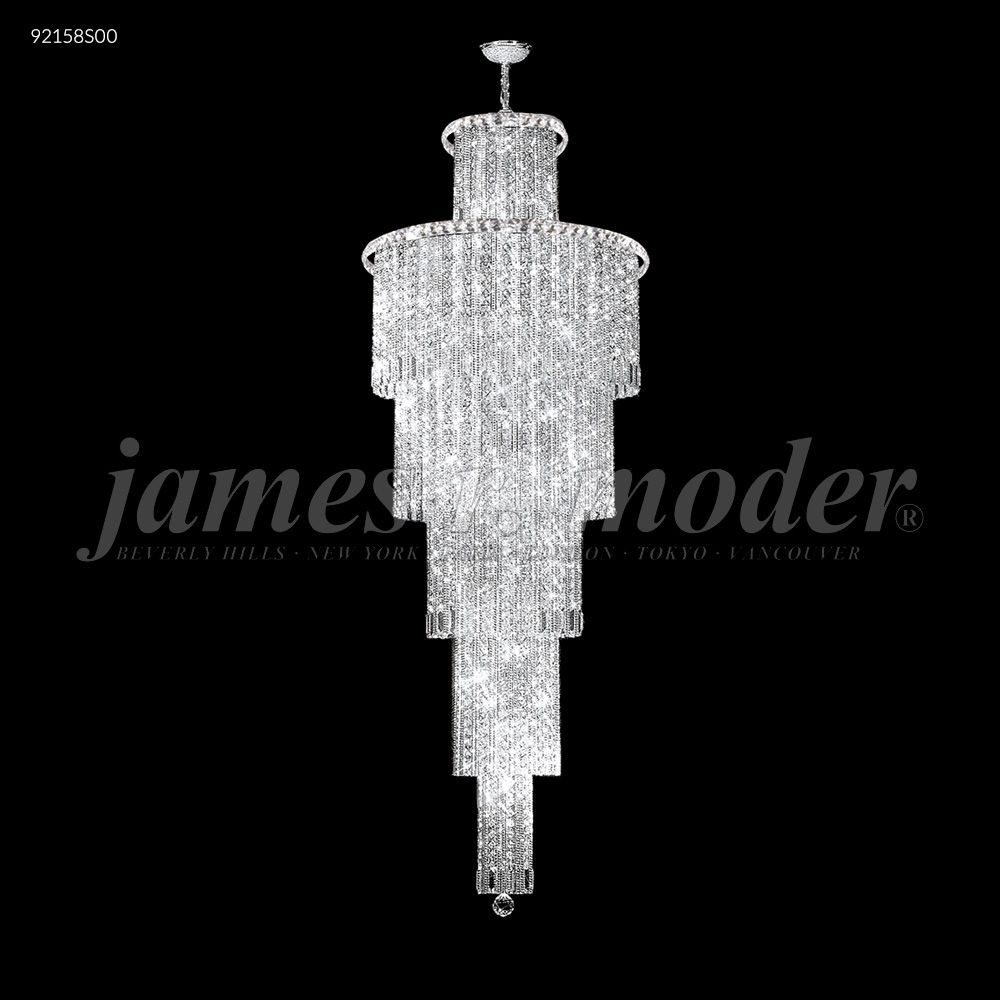 James R Moder Crystal 92158S00 Entry Chandelier in Silver