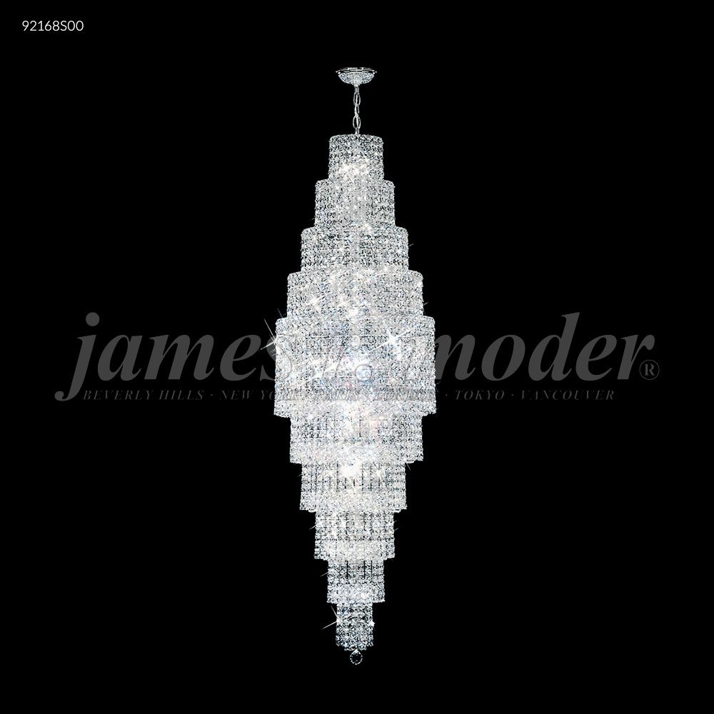 James R Moder Crystal 92168S00 Prestige All Crystal Entry Chandelier in Silver