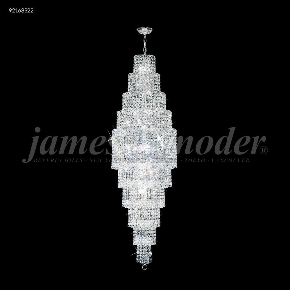 James R Moder Crystal 92169S00 Prestige All Crystal Entry Chandelier in Silver