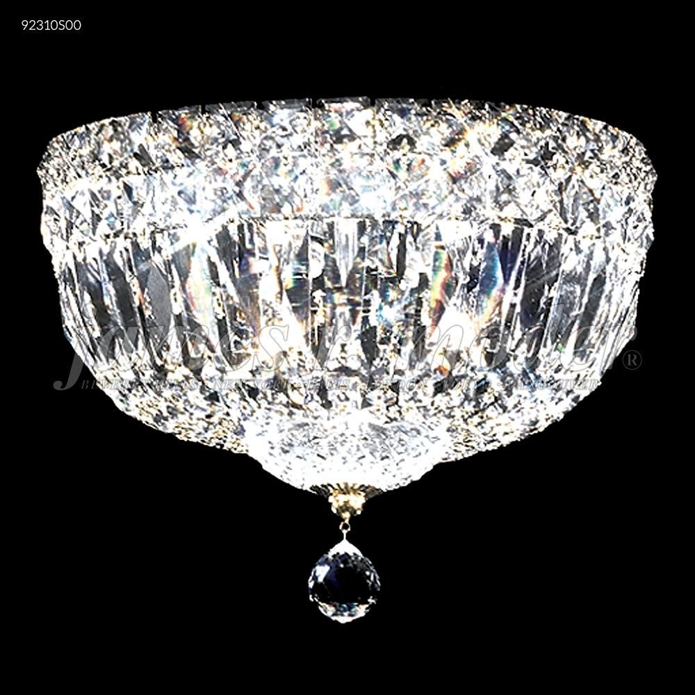 James R Moder Crystal 92310S00 Prestige All Crystal Flush Mount in Silver