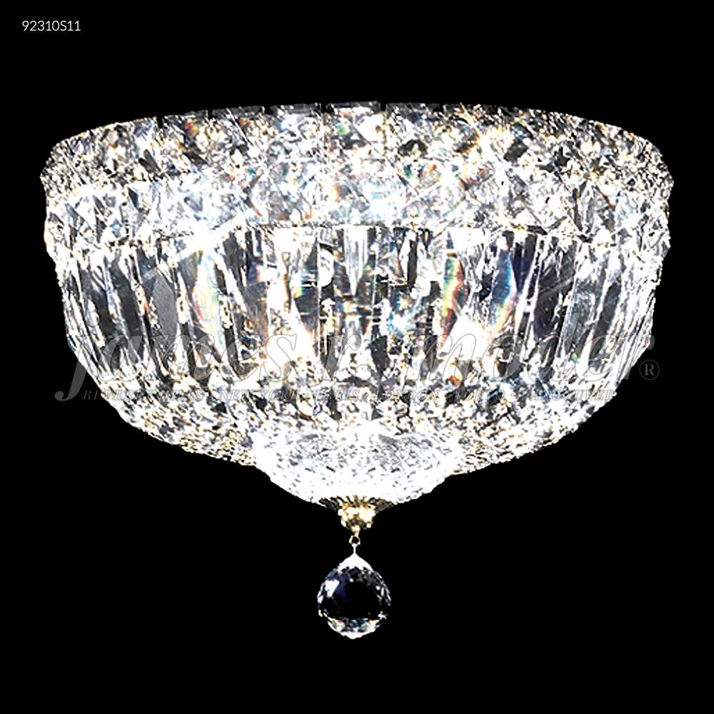 James R Moder Crystal 92310S11 Prestige All Crystal Flush Mount in Silver
