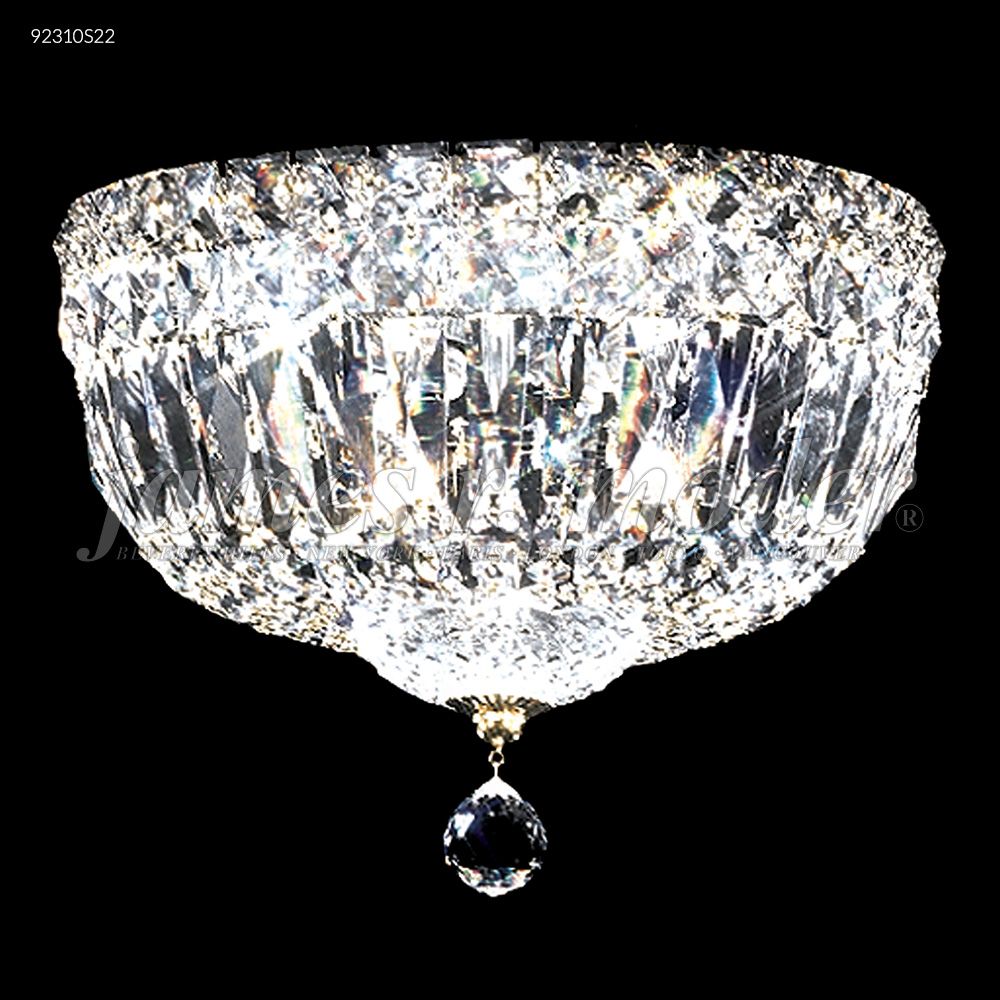 James R Moder Crystal 92310S22 Prestige All Crystal Flush Mount in Silver