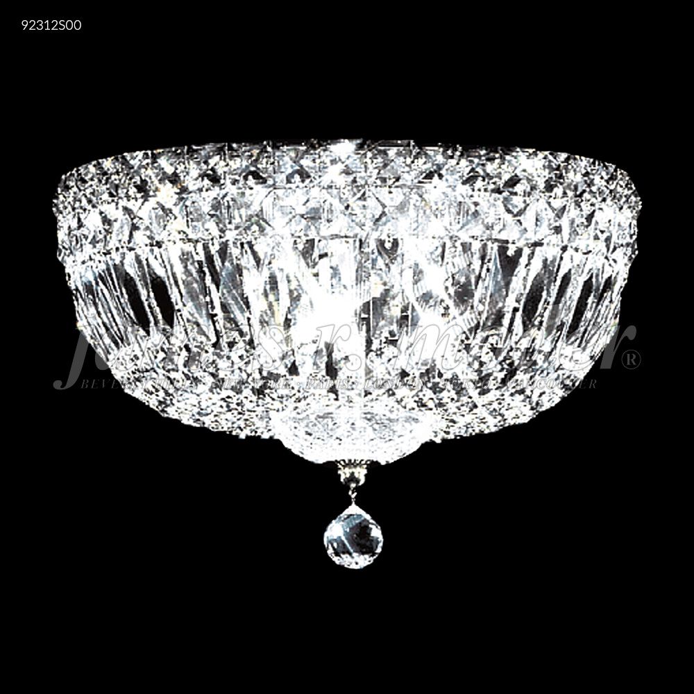 James R Moder Crystal 92312S00 Prestige All Crystal Flush Mount in Silver