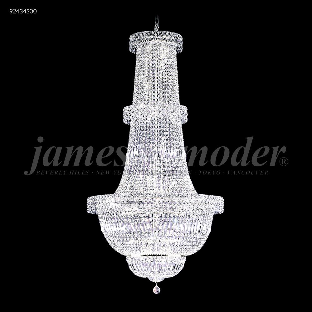 James R Moder Crystal 92434S00 Prestige All Crystal Entry Chandelier in Silver
