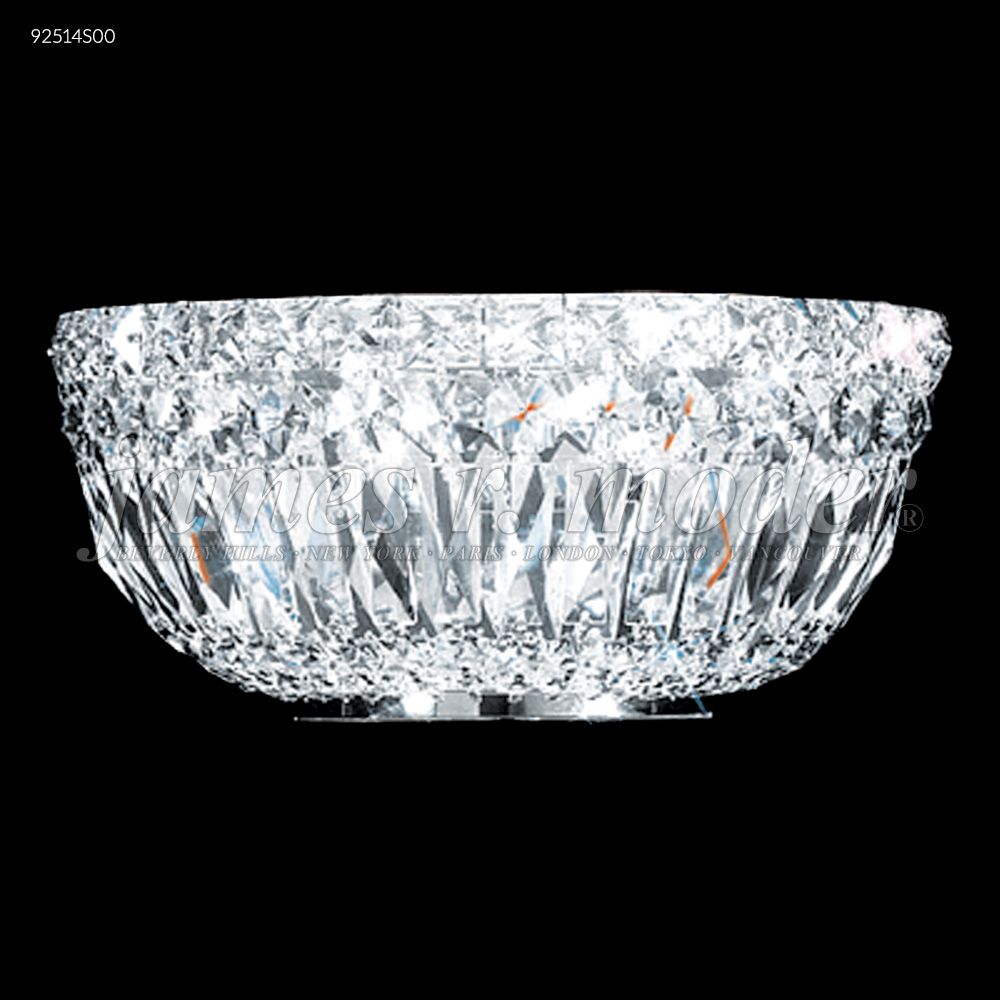James R Moder Crystal 92514S00 Prestige All Crystal Wall Sconce in Silver
