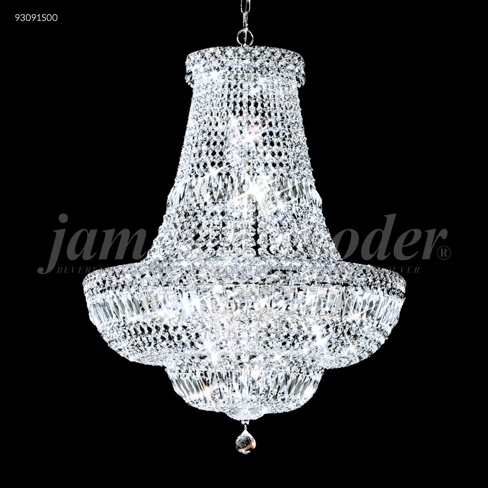 James R Moder Crystal 93091S00 Empire Chandelier in Silver