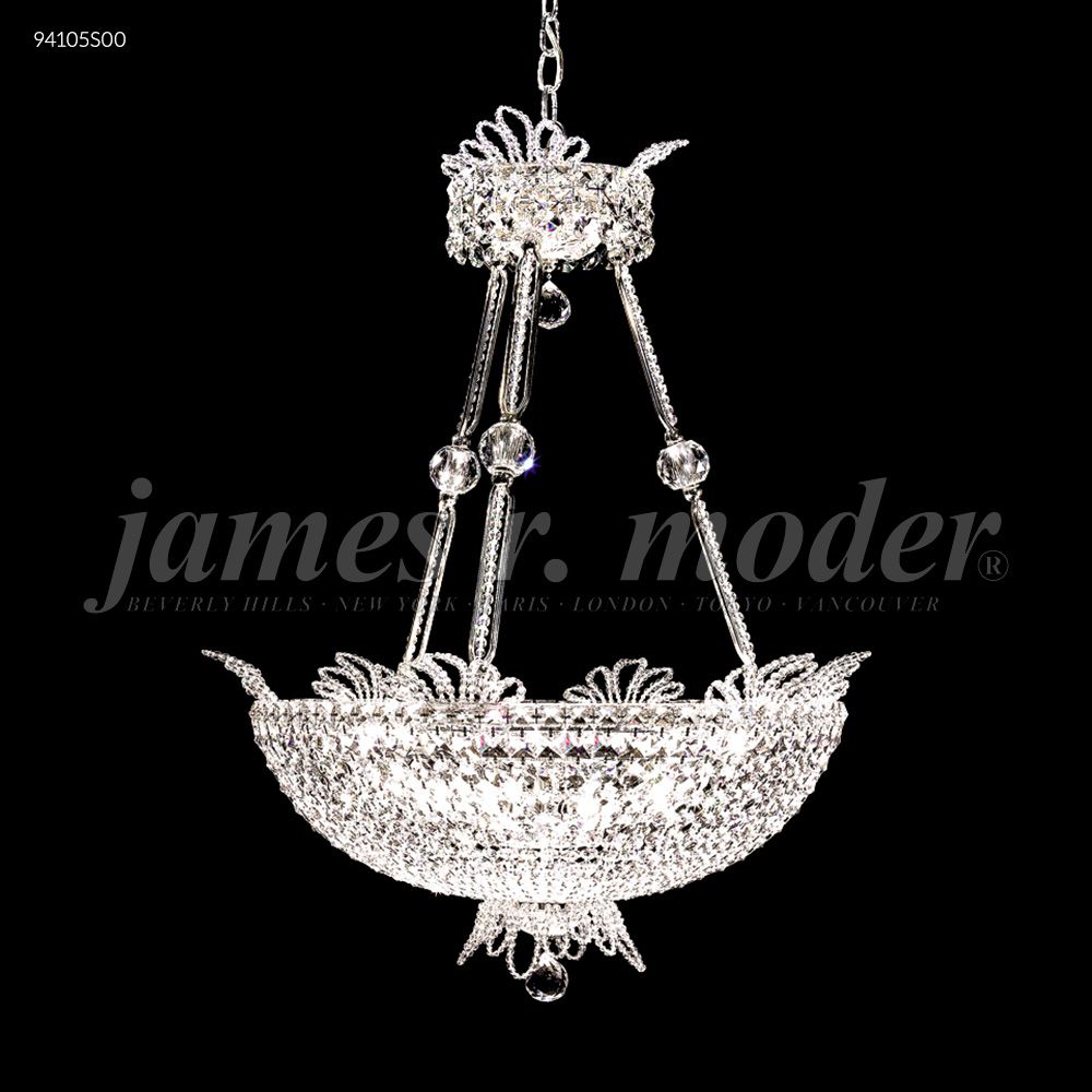 James R Moder Crystal 94105S00 Princess Collection Chandelier in Silver