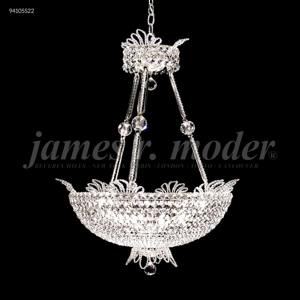 James R Moder Crystal 94105S22 Princess Collection Chandelier in Silver