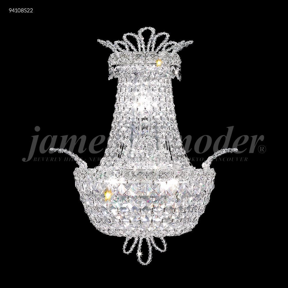 James R Moder Crystal 94108G11 Princess Collection Empire Wall Sconce in Gold