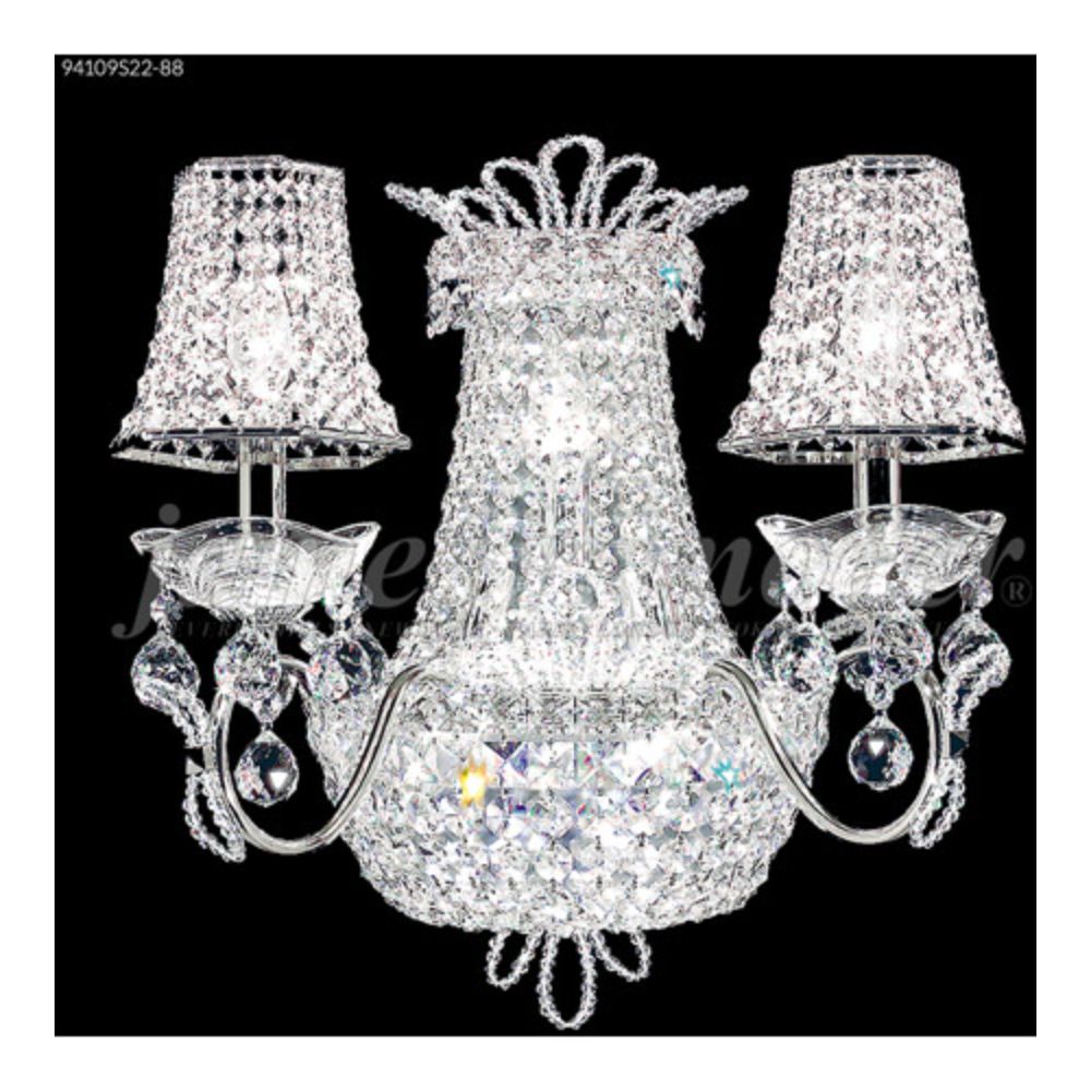 James R Moder Crystal 94109GG00 Princess Wall Sconce with 2 Arms in Gold Accents Only