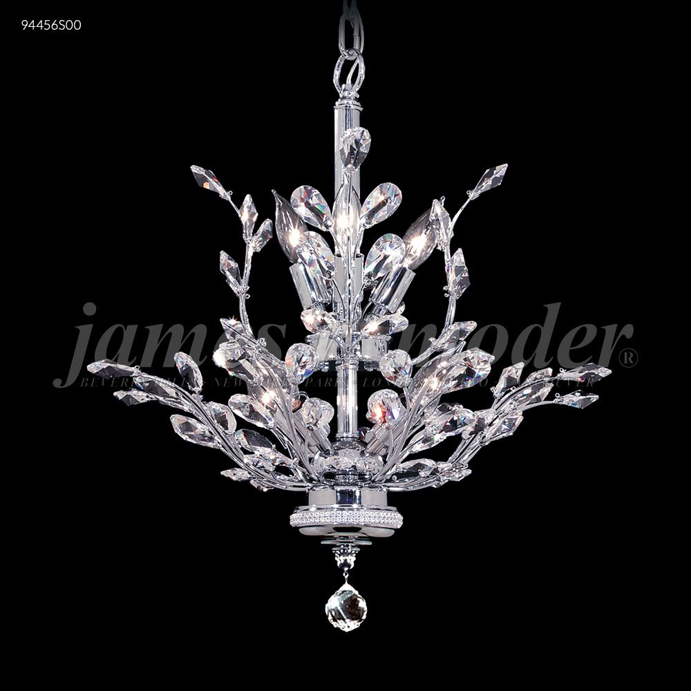 James R Moder Crystal 94456S00 Florale Collection Chandelier in Silver