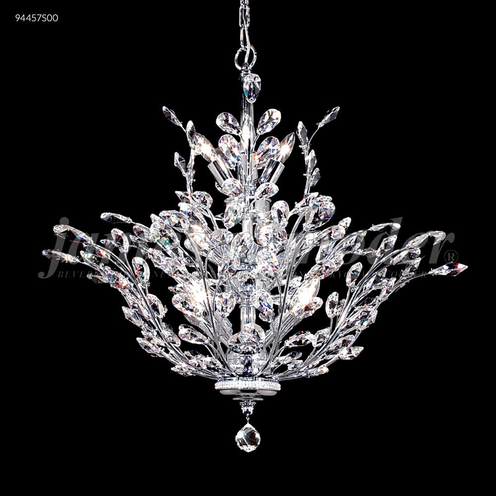 James R Moder Crystal 94457S00 Florale Collection Chandelier in Silver