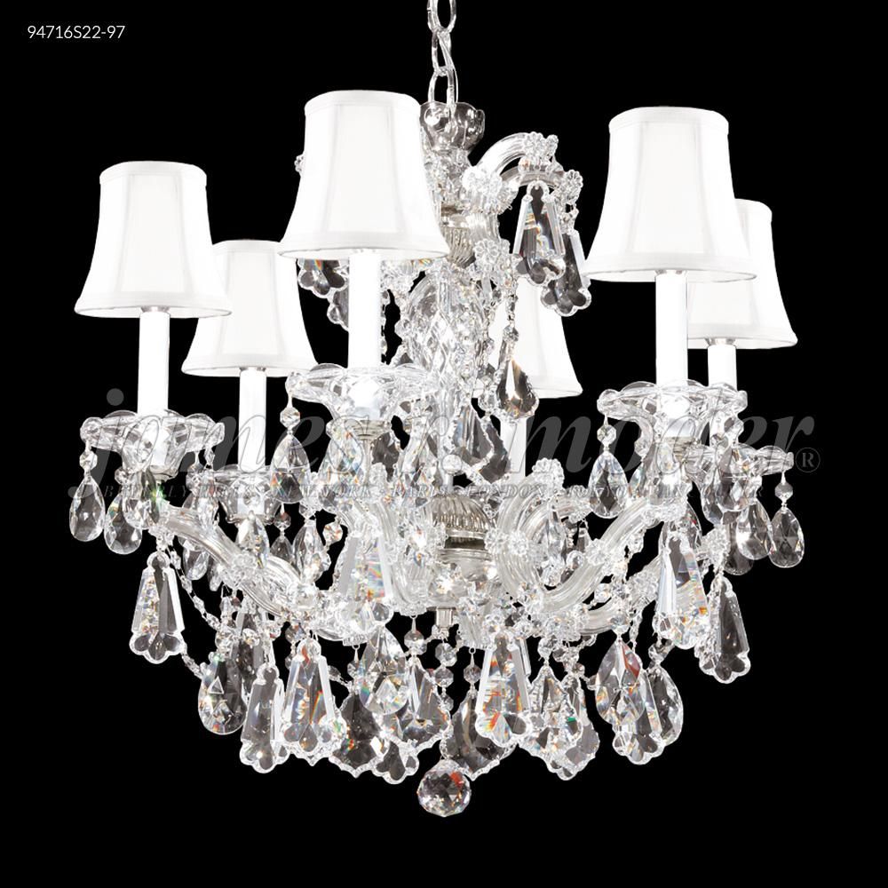 James R Moder Crystal 94716GL22-97 Maria Theresa 6 Arm Chandelier in Gold Lustre