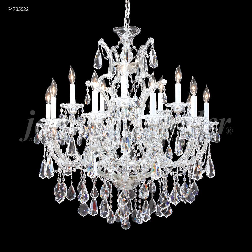 James R Moder Crystal 94735GL22 Maria Theresa 15 Arm Chandelier in Gold Lustre
