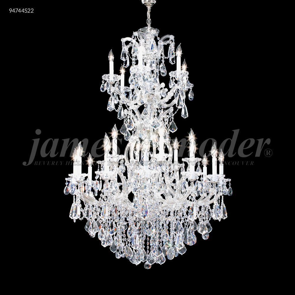 James R Moder Crystal 94746S00 Maria Theresa 36 Arm Entry Chandelier in Silver