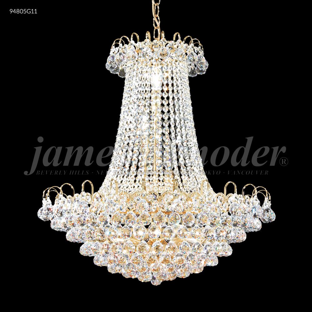 James R Moder Crystal 94805G11 Jacqueline Collection Empire Chandelier in Gold