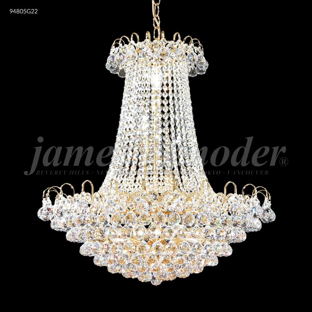 James R Moder Crystal 94805S00 Jacqueline Collection Empire Chandelier in Silver