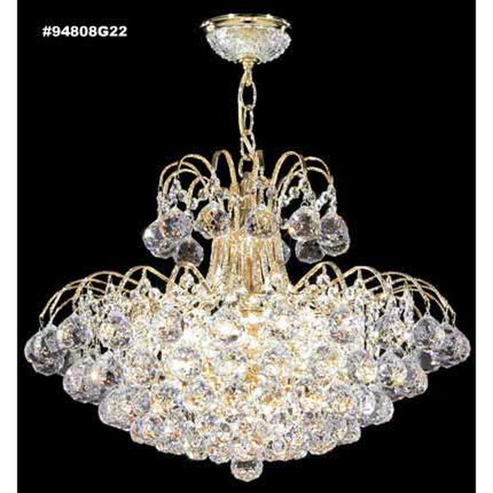 James R Moder Crystal 94808G22 Jacqueline Collection Chandelier in Gold