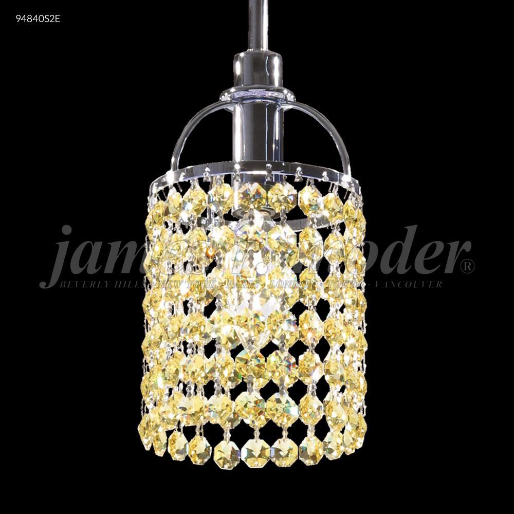 James R Moder Crystal 94840S2G Tekno Mini Pendant with Round Head in Silver