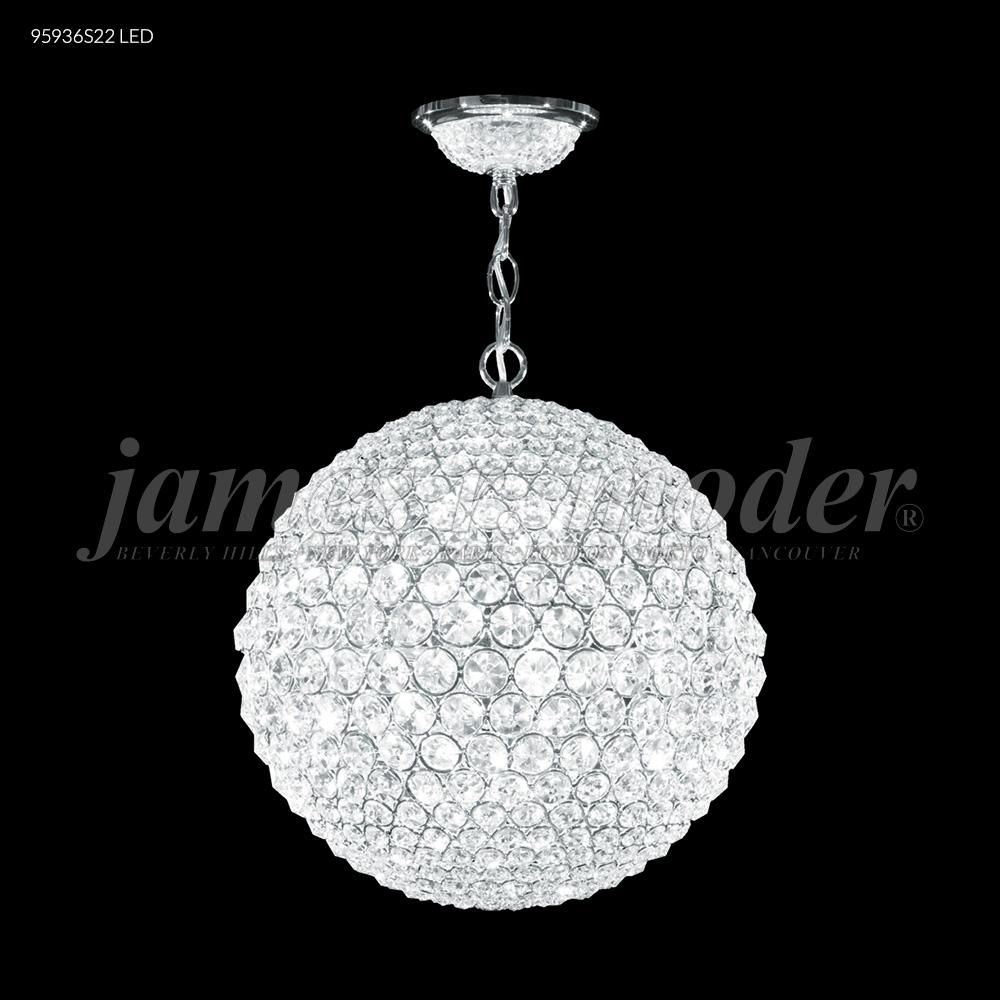 James R Moder Crystal 95936S2X Sun Sphere Chandelier in Silver