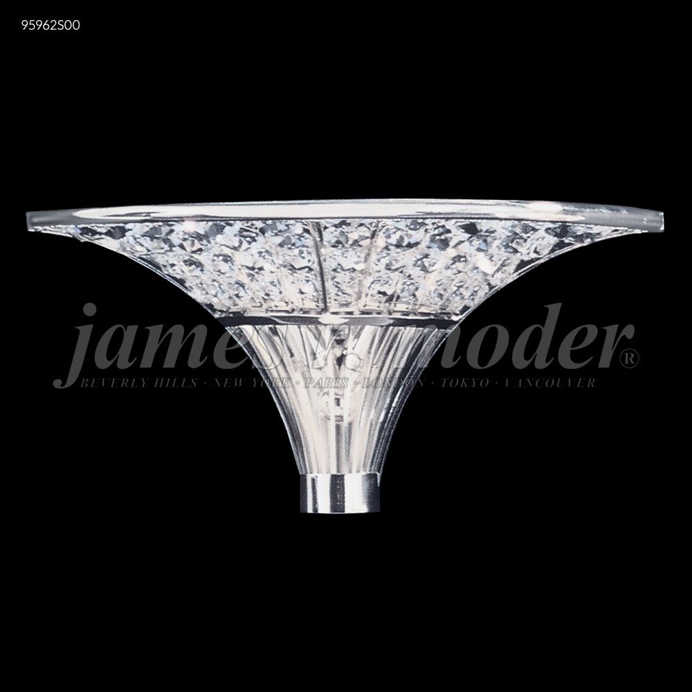 James R Moder Crystal 95962S00 Contemporary Wall Sconce in Silver
