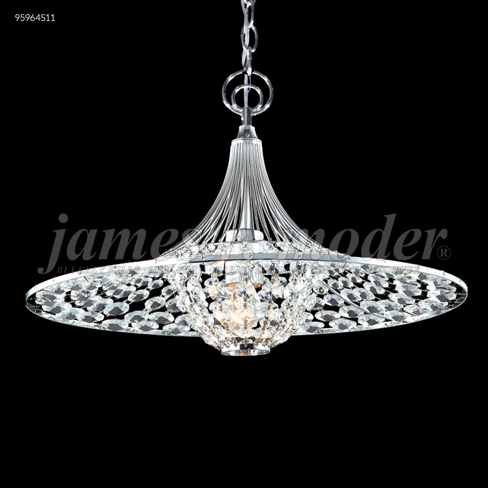 James R Moder Crystal 95964S11 Contemporary Pendant in Silver