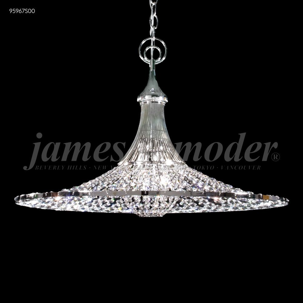 James R Moder Crystal 95967S00 Contemporary Pendant in Silver