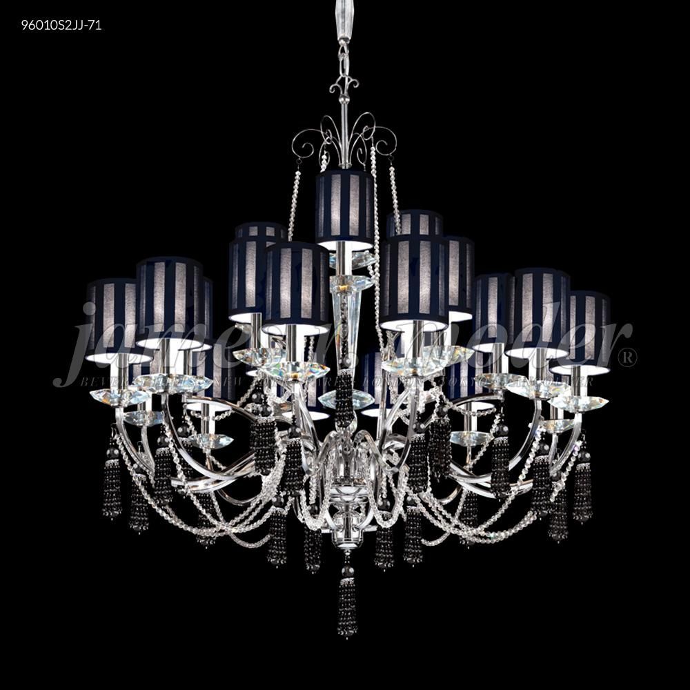 James R Moder Crystal 96010S0B-71 Tassel Collection 21 Arm Chandelier in Silver