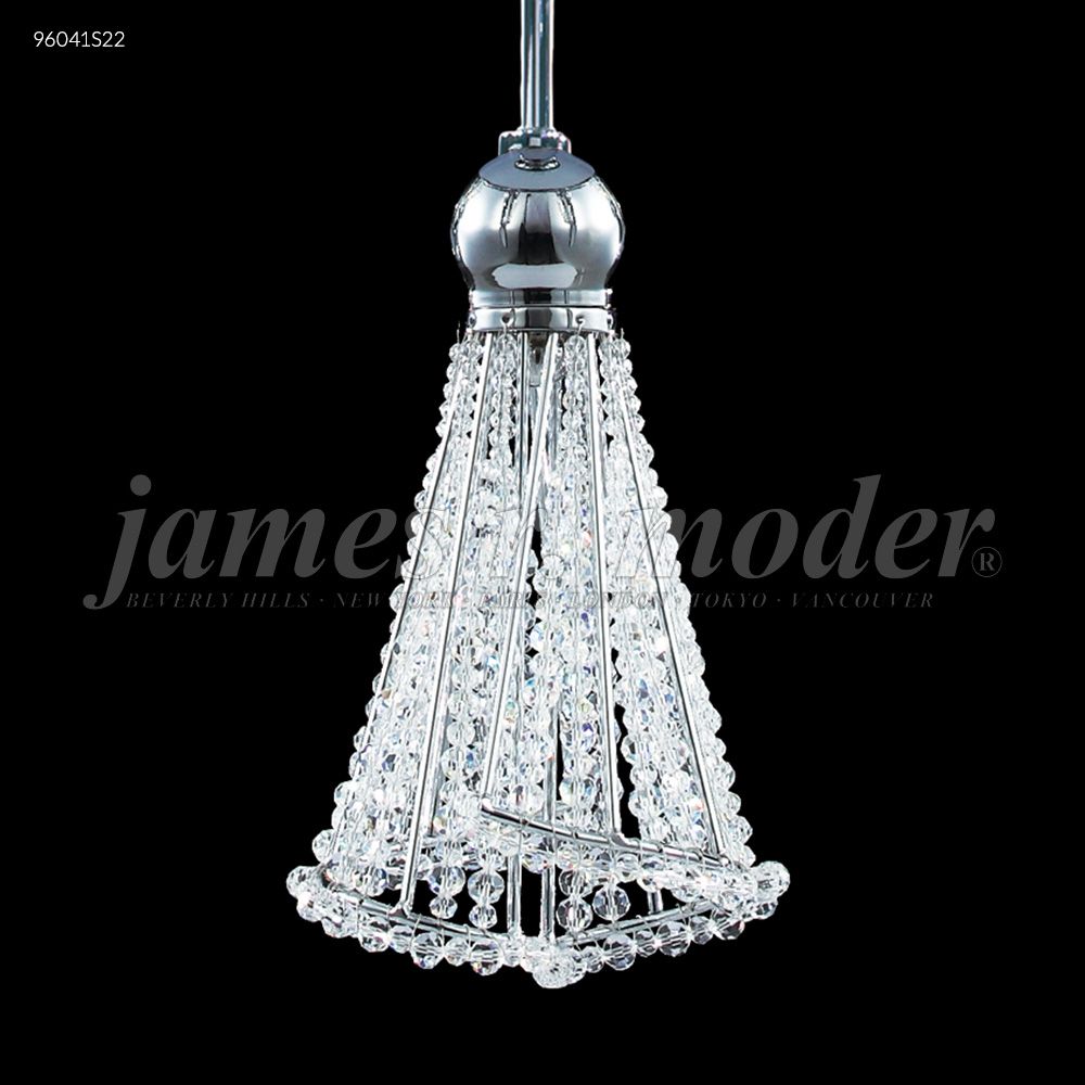James R Moder Crystal 96041S22 Jewelry Collection Pendant in Silver