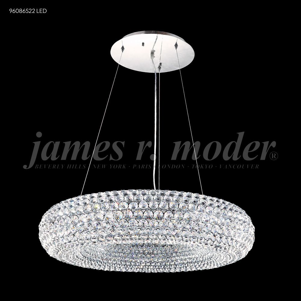 James R Moder Crystal 96086S22 Contemporary Chandelier in Silver