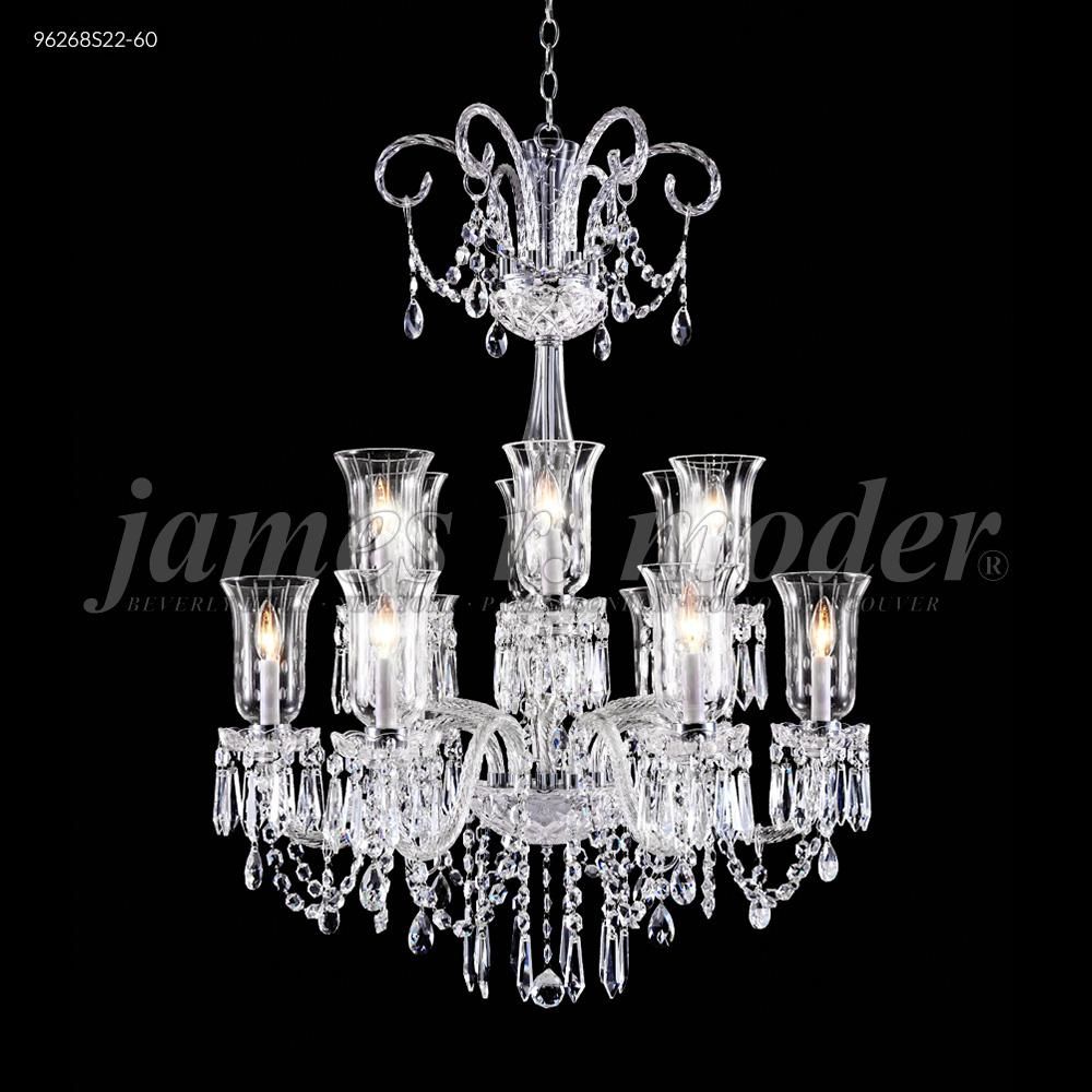 James R Moder Crystal 96268S11-95 Venetian 12 Arm Chandelier in Silver