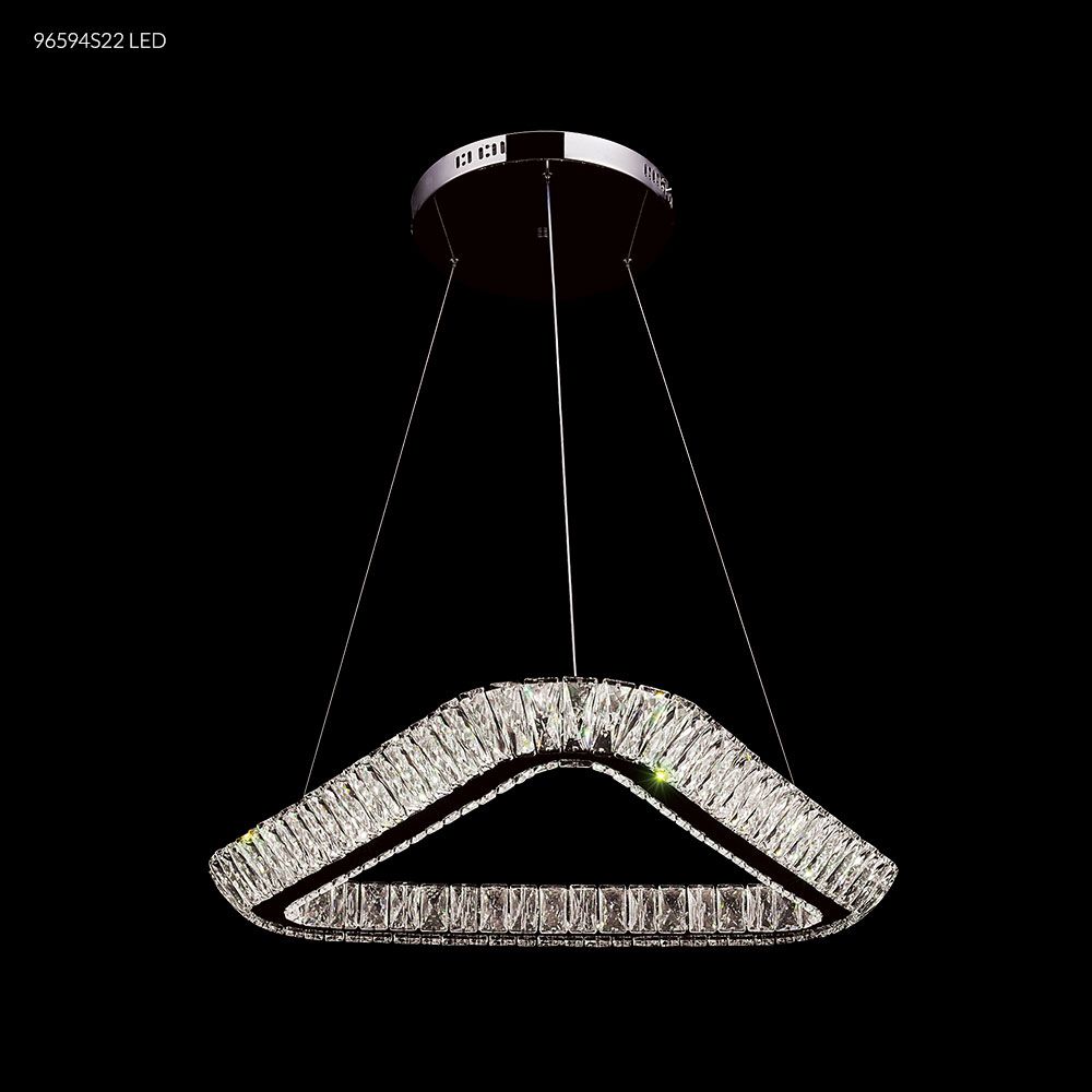 James R Moder Crystal 96594S22LED LED Galaxy Crystal Chandelier in Silver
