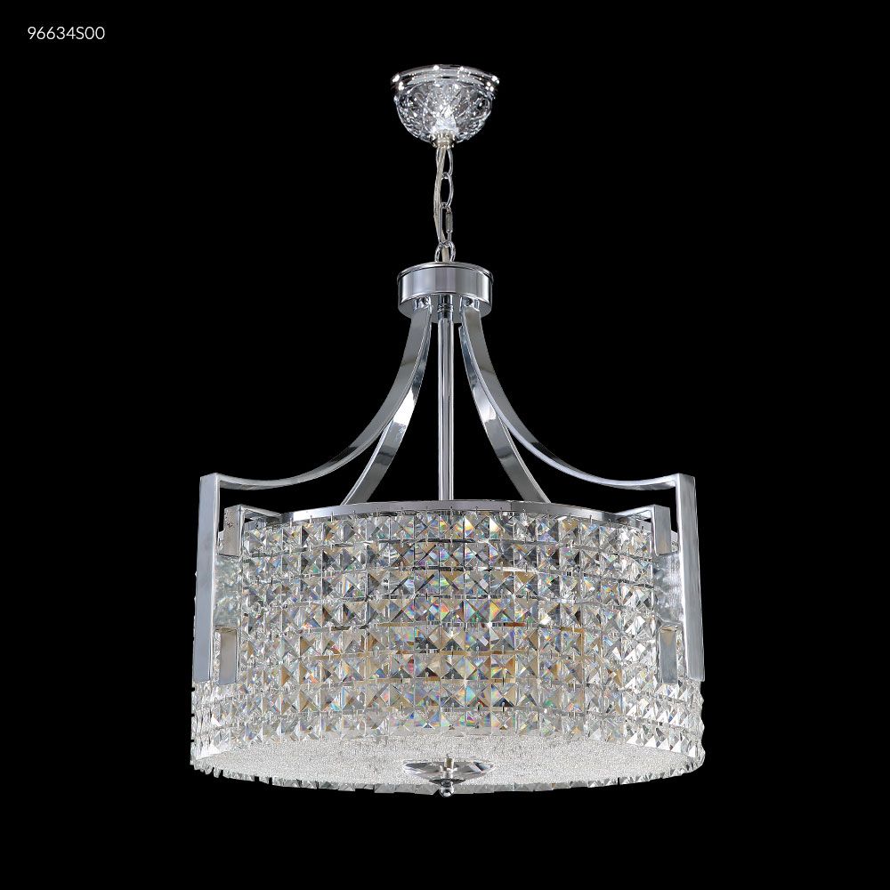 James R Moder Crystal 96634S00 LED Vogue Bar Light Crystal Chandelier in Silver