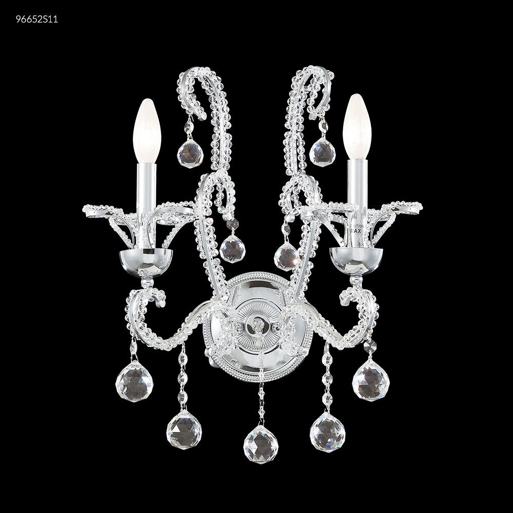 James R Moder Crystal 96652S11 Crystal Bead Chandelier in Silver