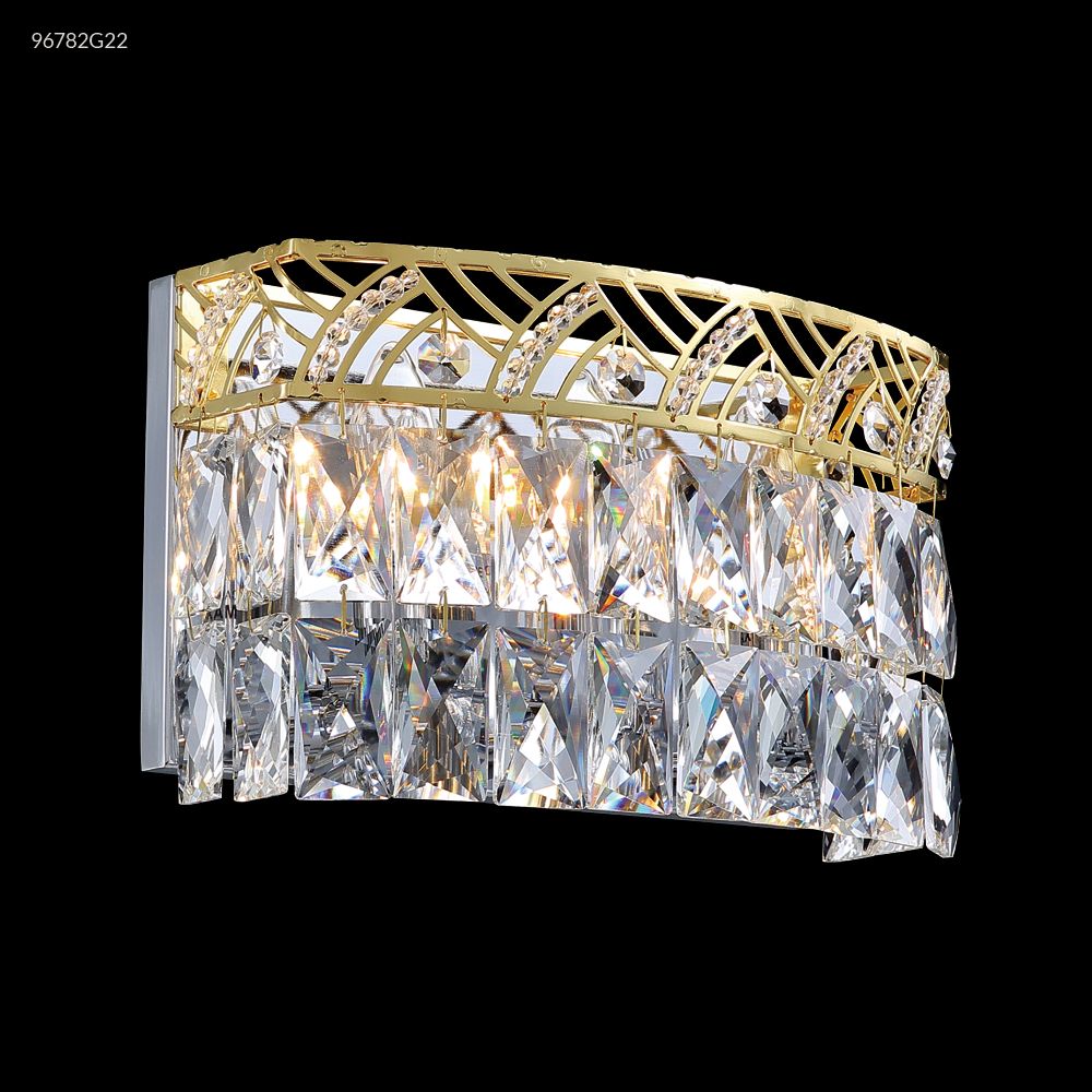 James R Moder Crystal 96782G22 Vanity Light in Gold