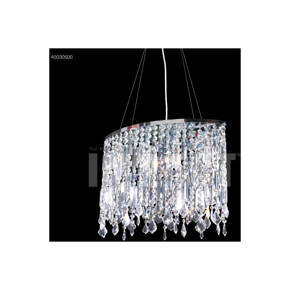 James R Moder Crystal 96816W22LED Acrylic Chandelier in White