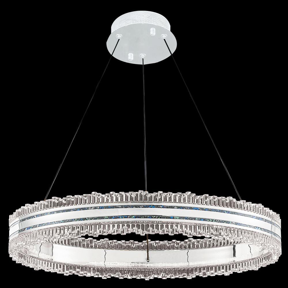 James R Moder Crystal 96045S22 Jewelry Collection 5 Light Chandelier In Silver Finish