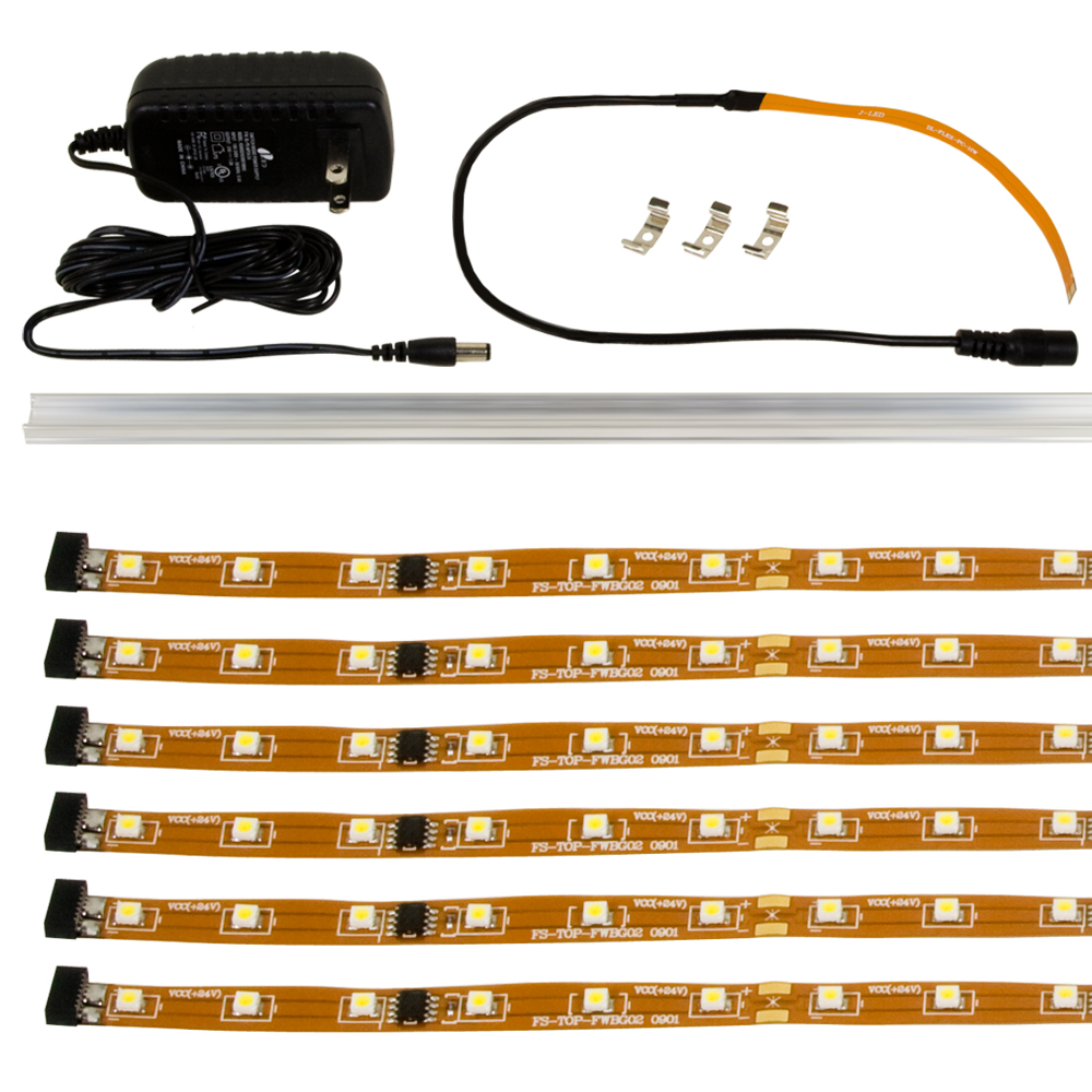 Jesco KIT-DL-FLEXUP-HO-6-30-A LED FLEXIBLE LINEAR 6Ft 3000K Flex Up Led Strip Kit