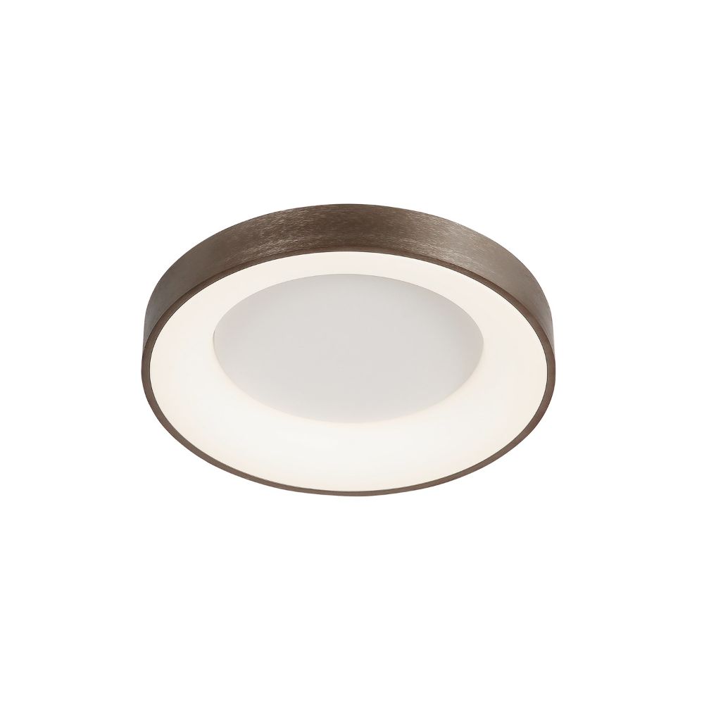 Justice Design Group ACR-4050-OPAL-LTBZ Sway 15" Round LED Flush-Mount in Light Bronze