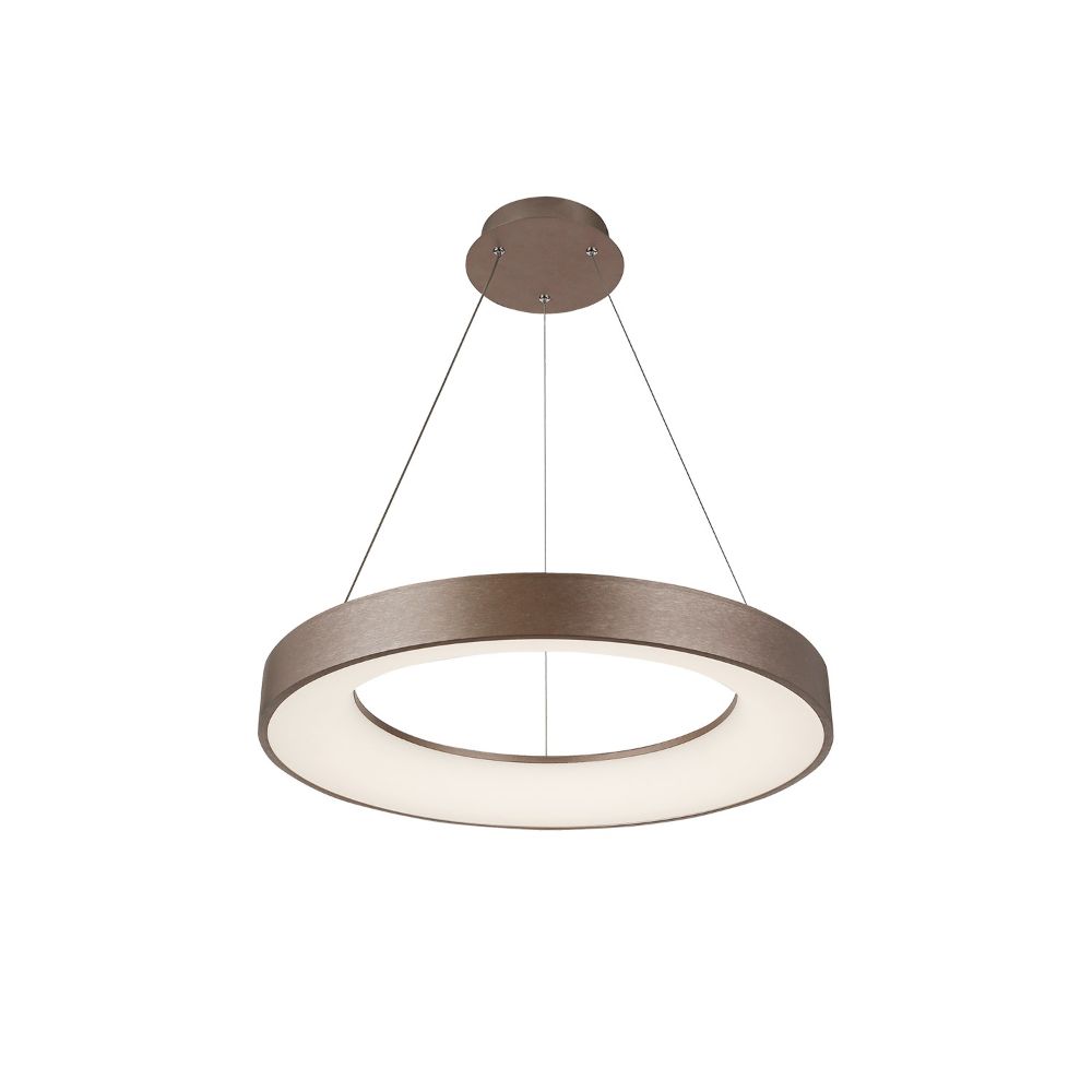 Justice Design Group ACR-4060-OPAL-LTBZ Sway 15" Round LED Pendant in Light Bronze